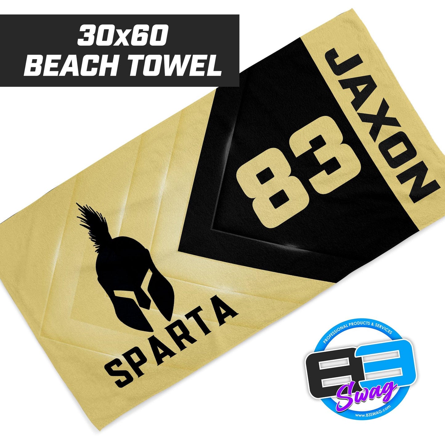 SPARTA Baseball - 30"x60" Beach Towel - 83Swag