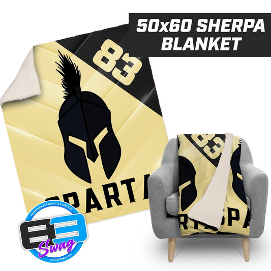 SPARTA Baseball - 50”x60” Plush Sherpa Blanket - 83Swag