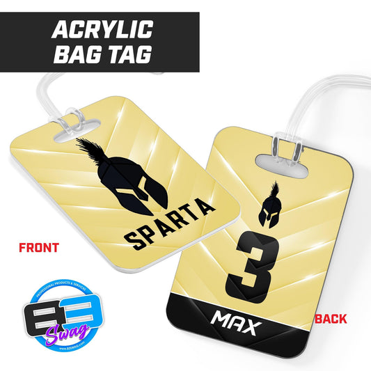 SPARTA Baseball - Hard Acrylic Bag Tag - 83Swag