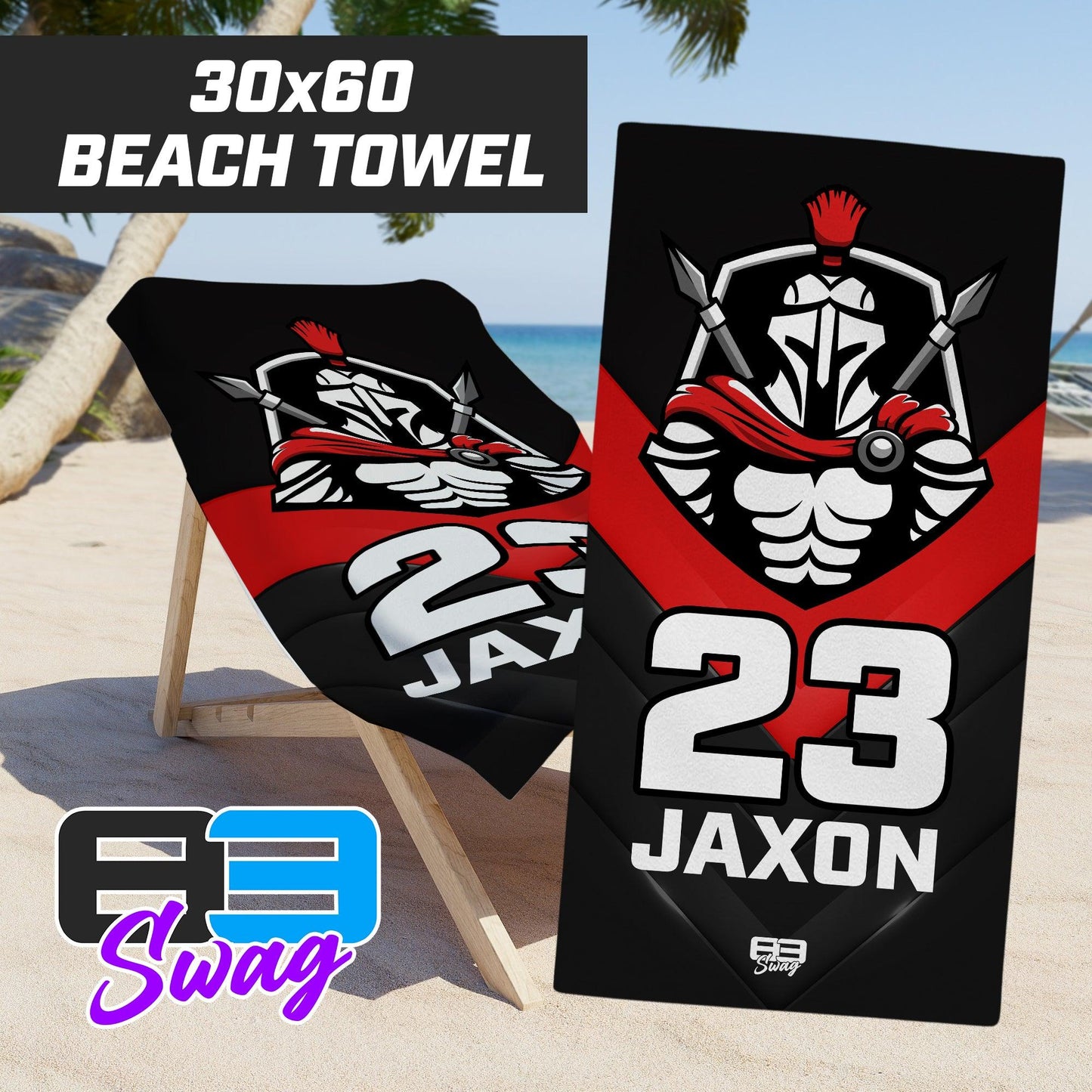 Spartans Baseball 2024 Edition - 30"x60" Beach Towel - 83Swag