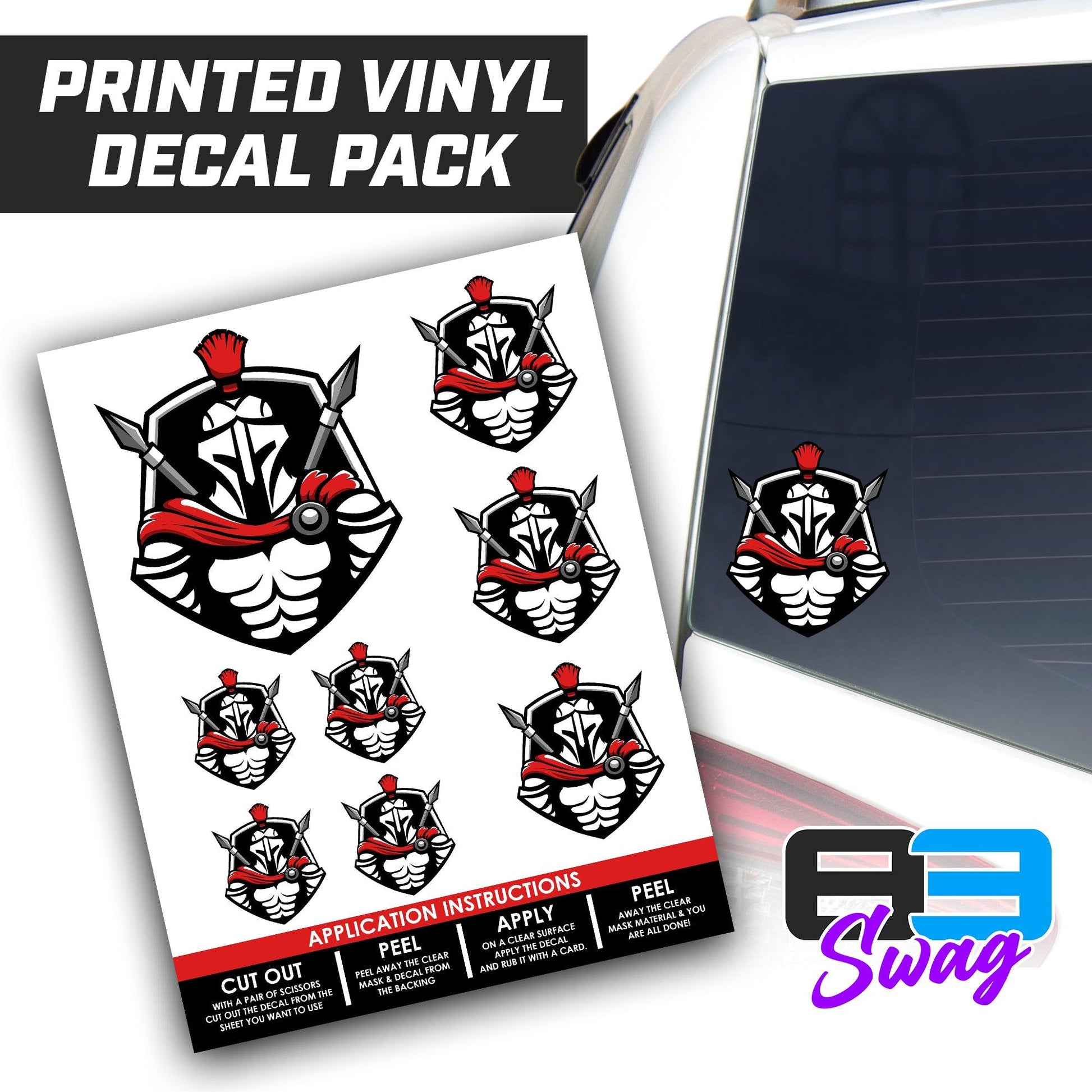 Spartans Baseball 2024 Edition - Logo Decal Pack Sheet - 83Swag