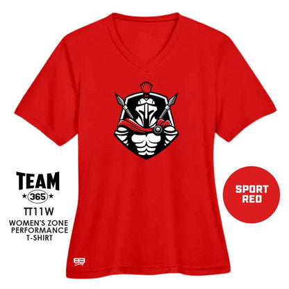 Spartans Baseball - Cool & Dry Performance Women's Shirt - MULTIPLE COLORS AVAILABLE - 83Swag