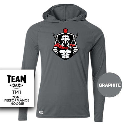 Spartans Baseball - Lightweight Performance Hoodie - MULTIPLE COLORS - 83Swag