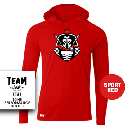 Spartans Baseball - Lightweight Performance Hoodie - MULTIPLE COLORS - 83Swag