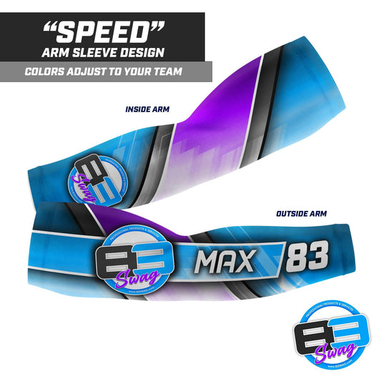 SPEED Design - Custom Arm Sleeve - Supply Your Team Logo & Colors! - 83Swag