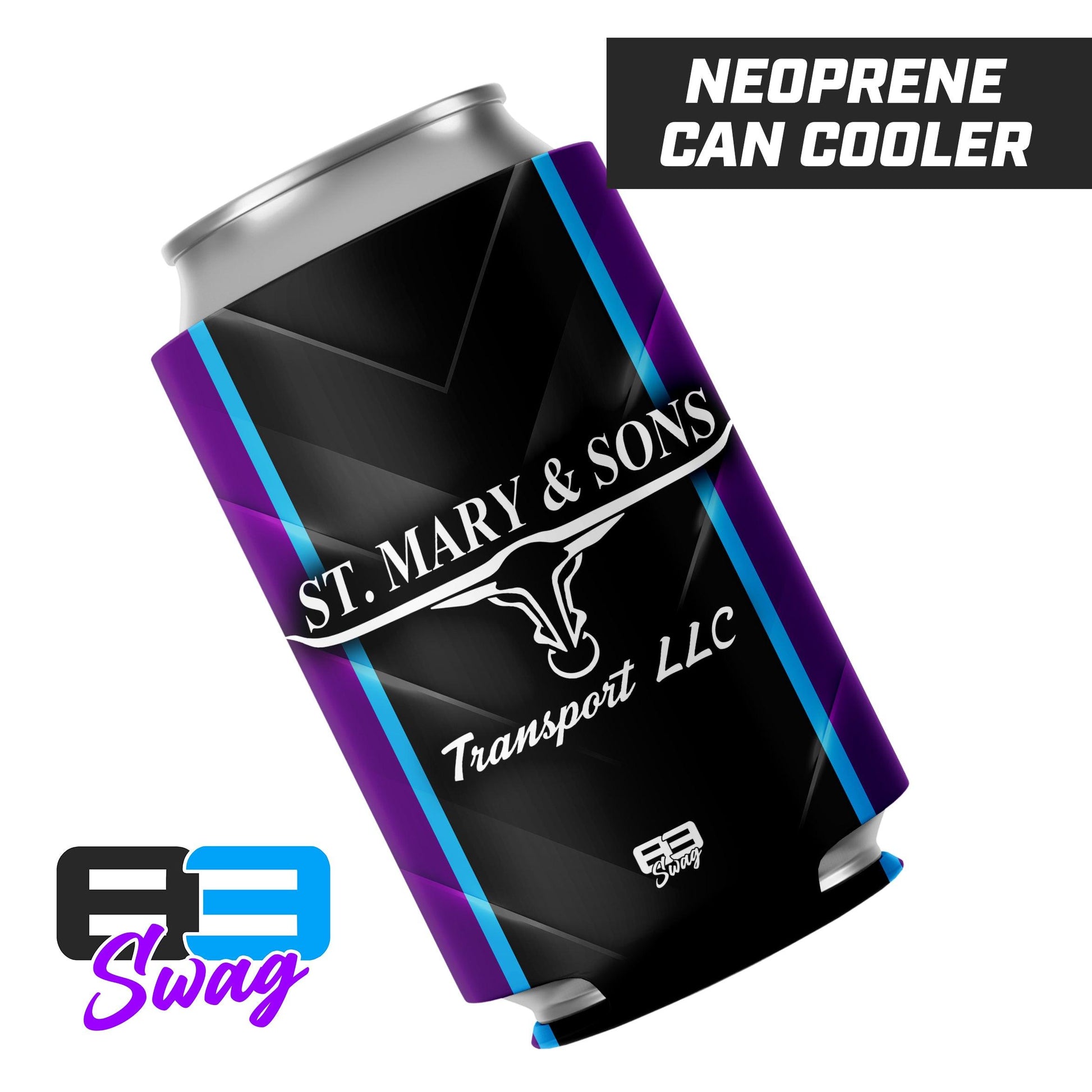 St. Mary & Sons Transport LLC Softball 2024 Edition - Can Cooler - 83Swag