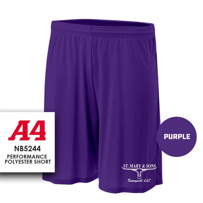 St. Mary & Sons Transport LLC Softball - Performance Shorts - MULTIPLE COLORS - 83Swag