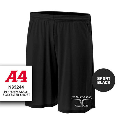 St. Mary & Sons Transport LLC Softball - Performance Shorts - MULTIPLE COLORS - 83Swag
