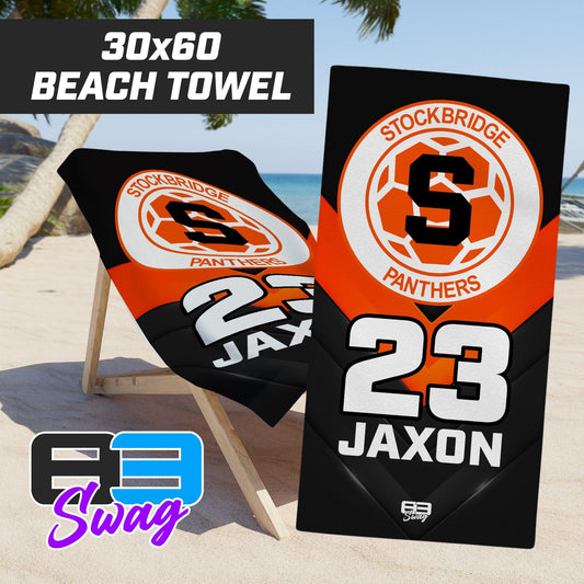 Stockbridge Soccer - 30"x60" Beach Towel - 83Swag