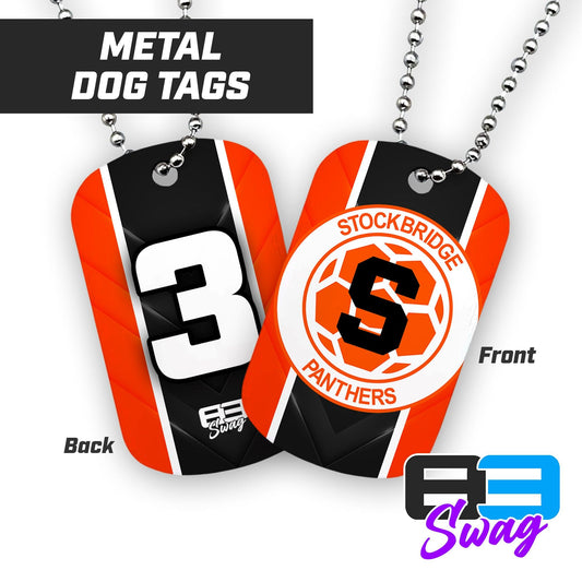 Stockbridge Soccer - Double Sided Dog Tags - Includes Chain - 83Swag