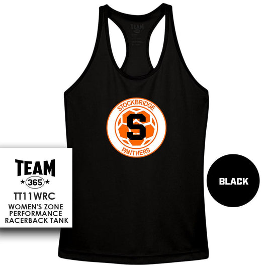 Stockbridge Soccer V1 - Performance Women’s Racerback T - MULTIPLE COLORS AVAILABLE - 83Swag