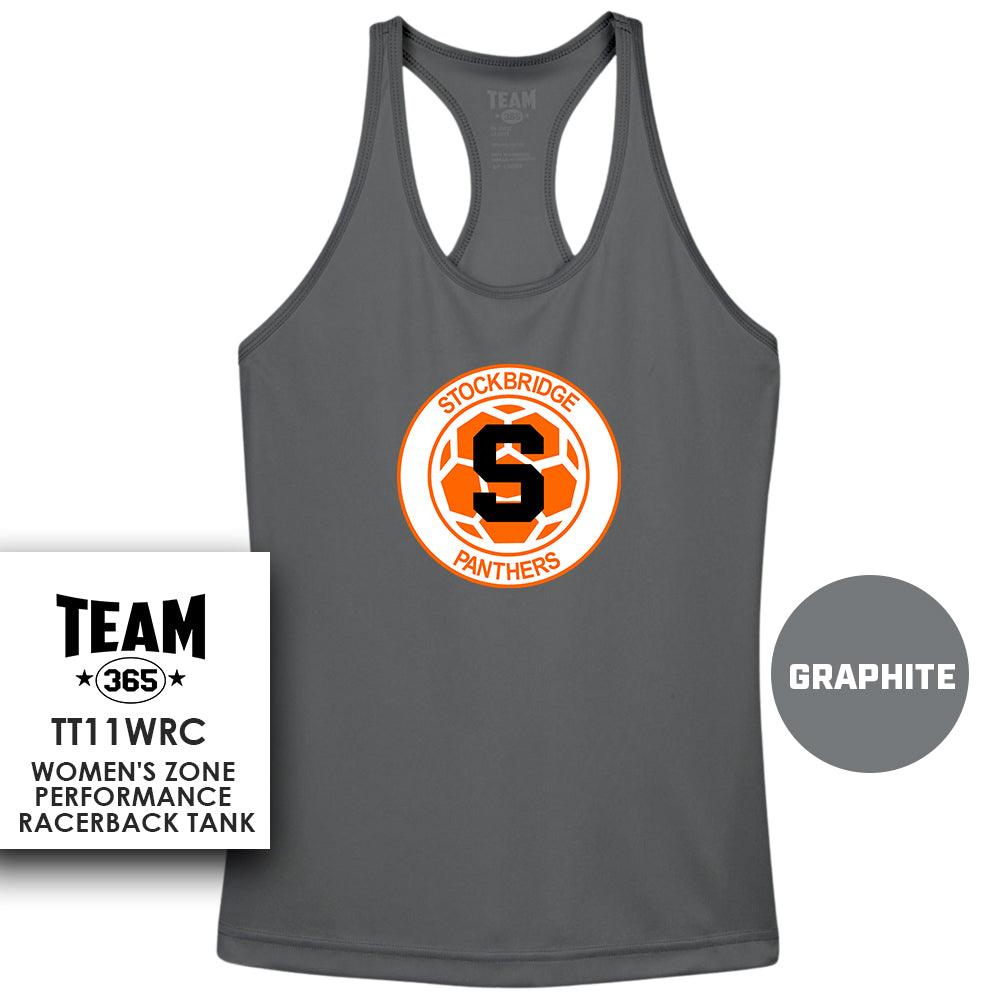 Stockbridge Soccer V1 - Performance Women’s Racerback T - MULTIPLE COLORS AVAILABLE - 83Swag