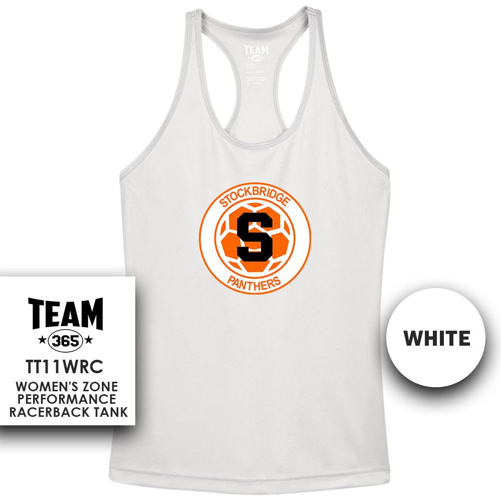 Stockbridge Soccer V1 - Performance Women’s Racerback T - MULTIPLE COLORS AVAILABLE - 83Swag