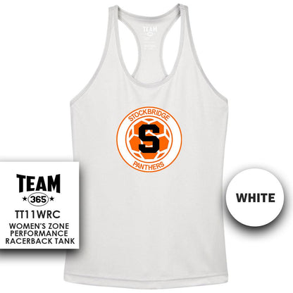 Stockbridge Soccer V1 - Performance Women’s Racerback T - MULTIPLE COLORS AVAILABLE - 83Swag