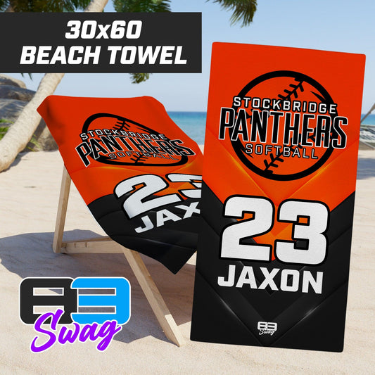 Stockbridge Softball - 30"x60" Beach Towel - 83Swag