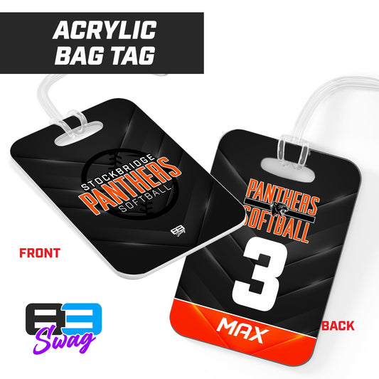 Stockbridge Softball - Hard Acrylic Bag Tag - 83Swag