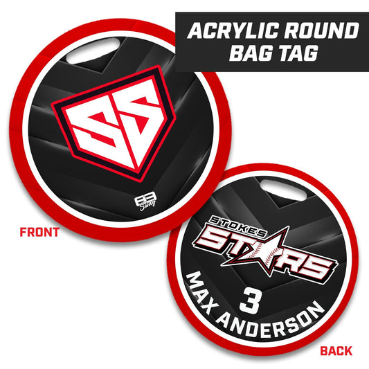 Stokes Stars - 4" Circle Hard Acrylic Bag Tag - 83Swag