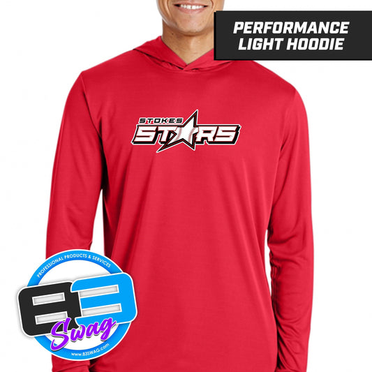 Stokes Stars - LOGO 1 - Lightweight Performance Hoodie - 83Swag