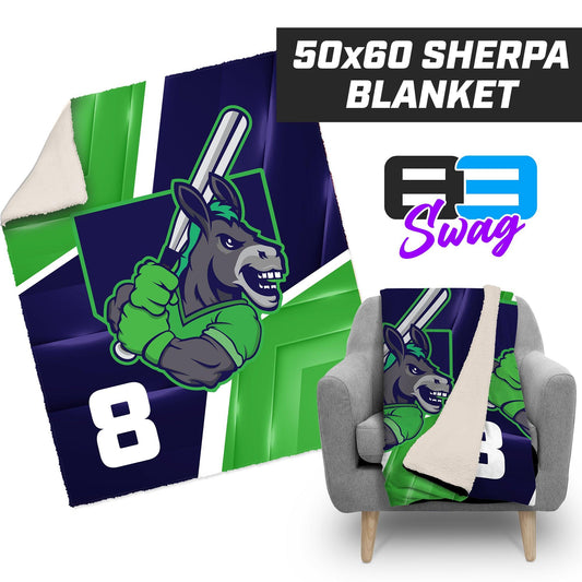 Swamp Donkeys 2024 Edition - 50”x60” Plush Sherpa Blanket - 83Swag