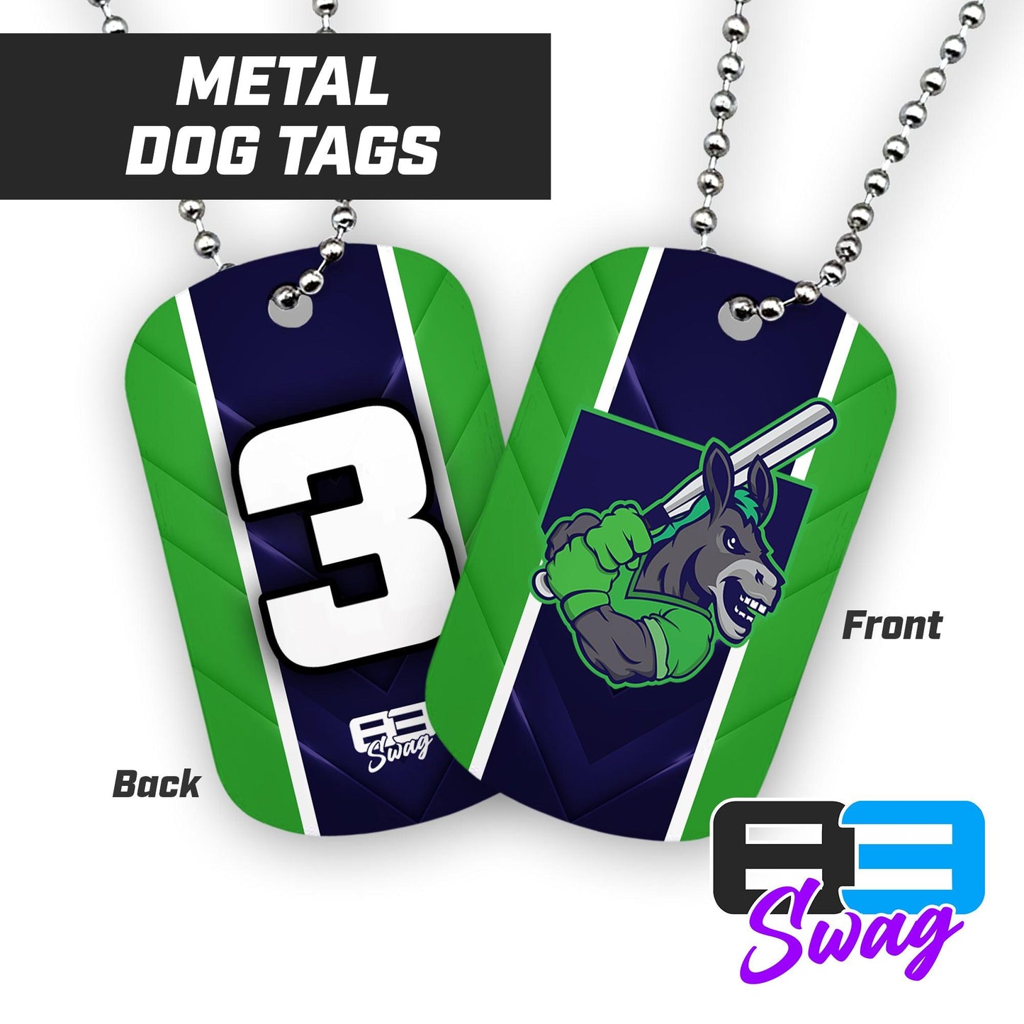 Swamp Donkeys 2024 Edition - Double Sided Dog Tags - Includes Chain - 83Swag