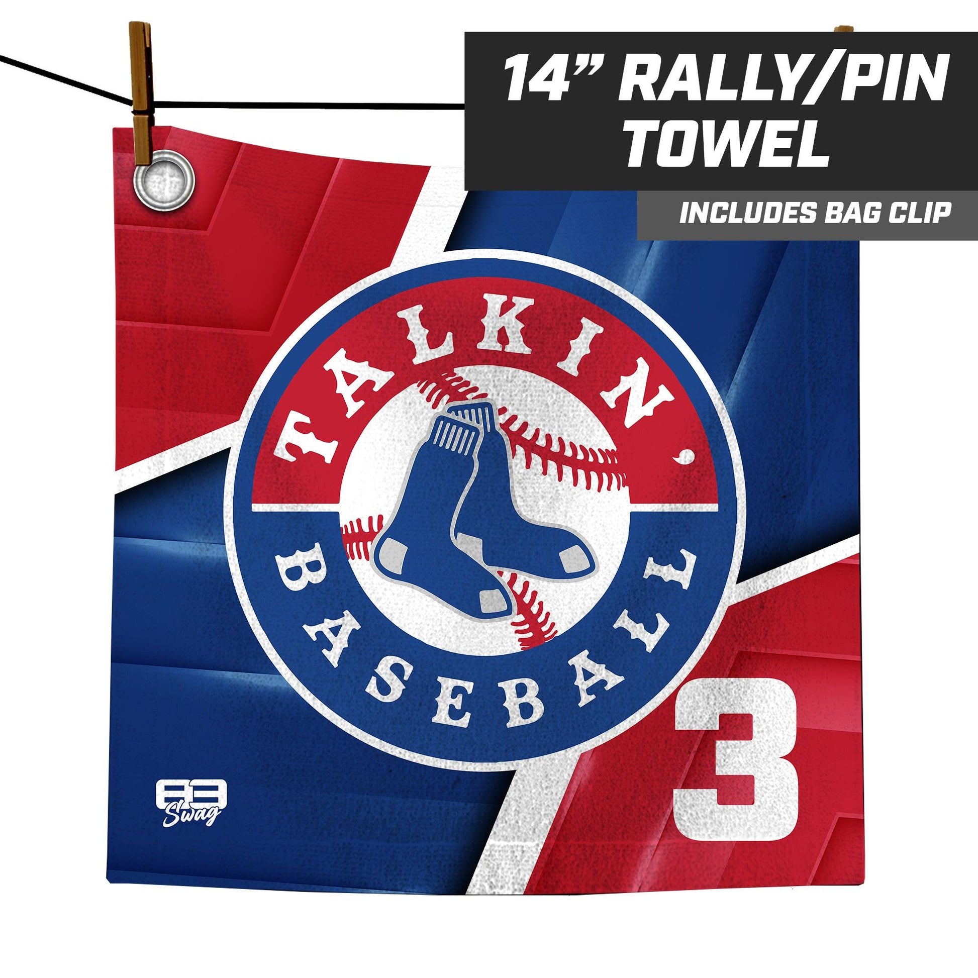 Talkin' Baseball - 14"x14" Rally Towel - 83Swag