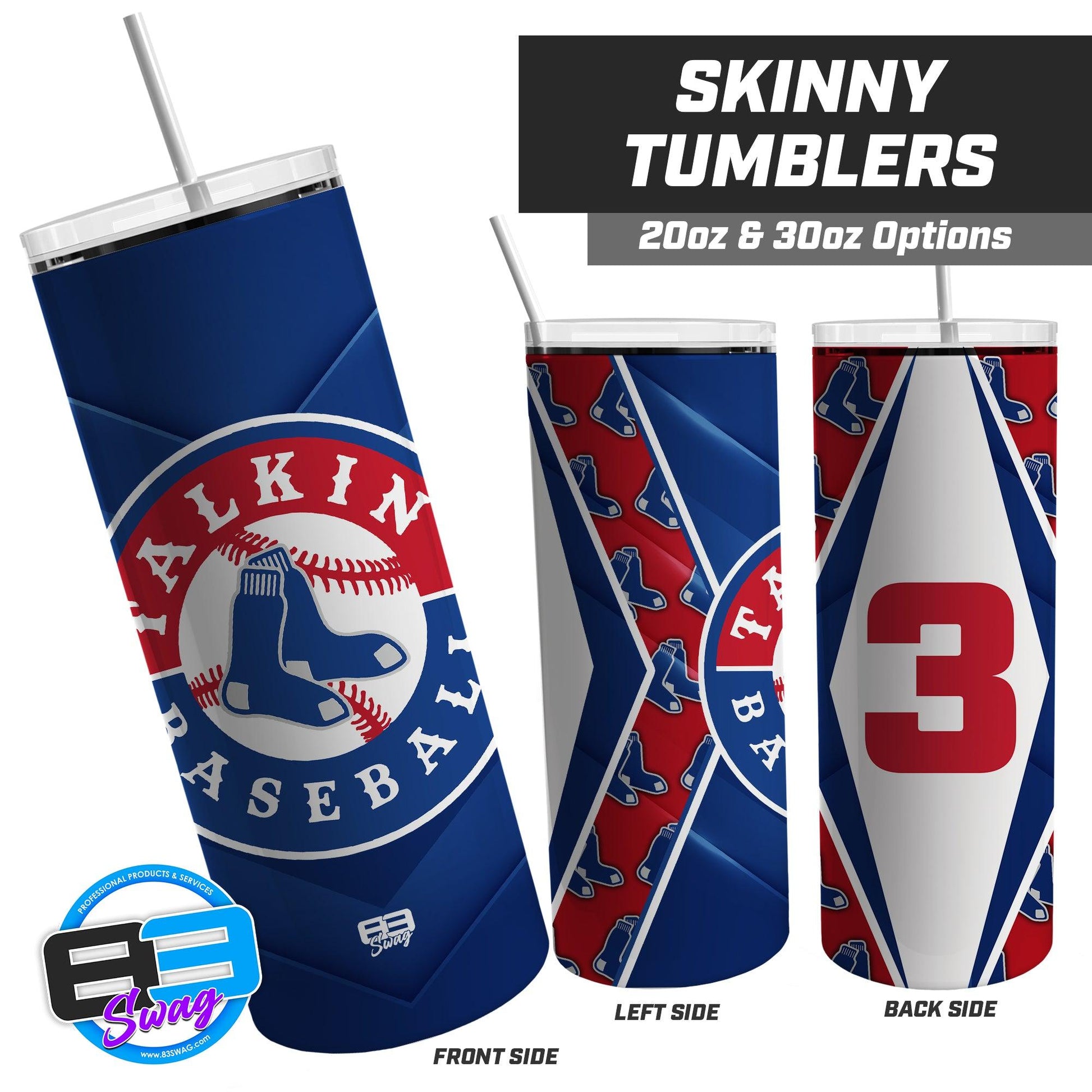 Talkin' Baseball - 20oz & 30oz Skinny Tumbler - 83Swag