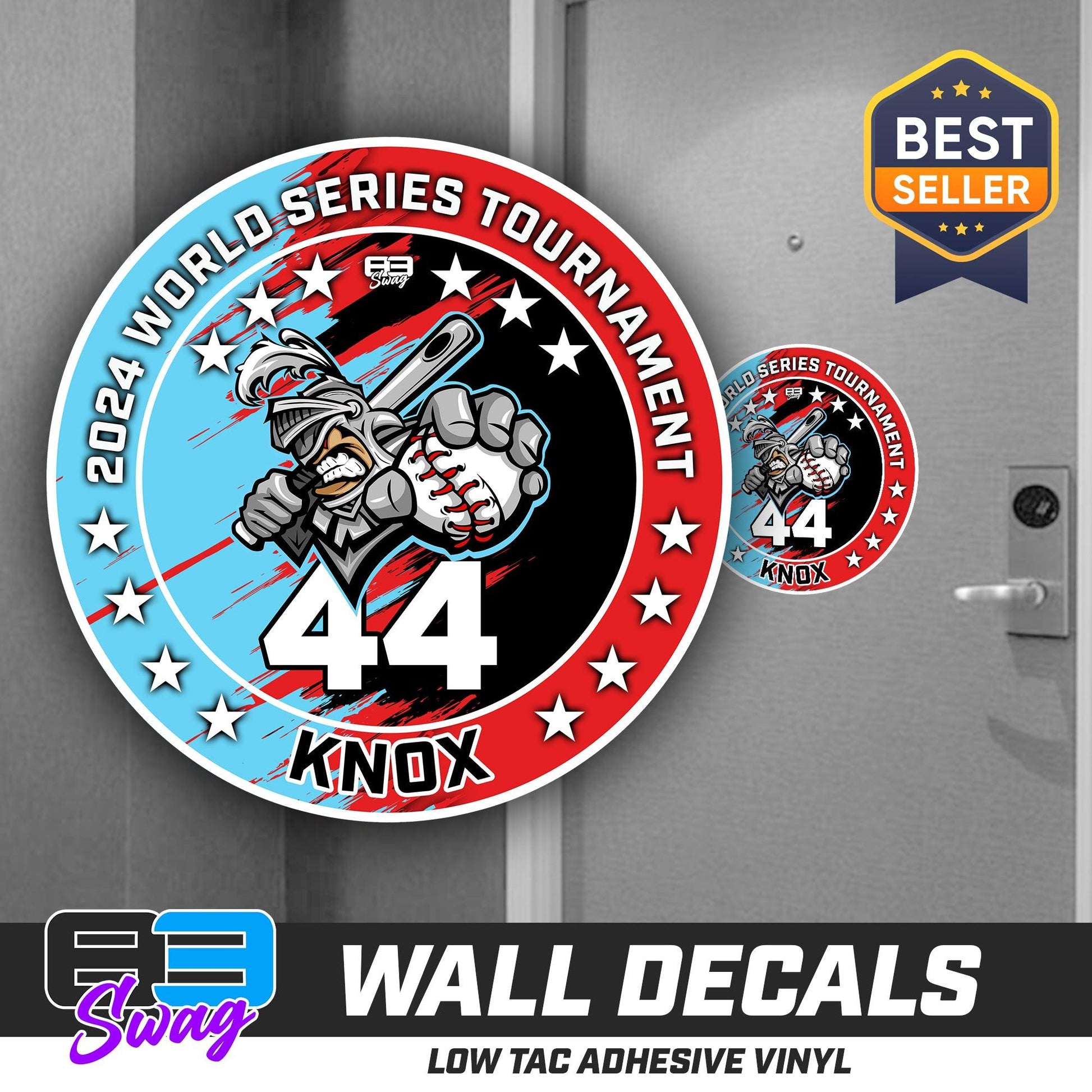 TEAM ORDER ONLY - LOW TAC WALL DECAL! - Knights Baseball 2024 FALL EDITION - 83Swag