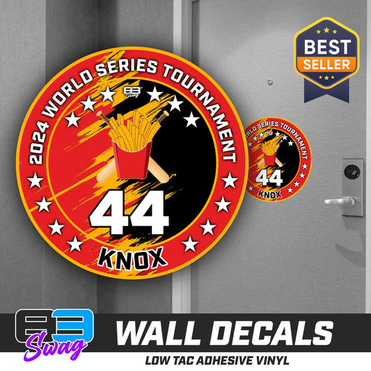 TEAM ORDER ONLY - LOW TAC WALL DECAL! - Team Rally Fries Baseball - 83Swag