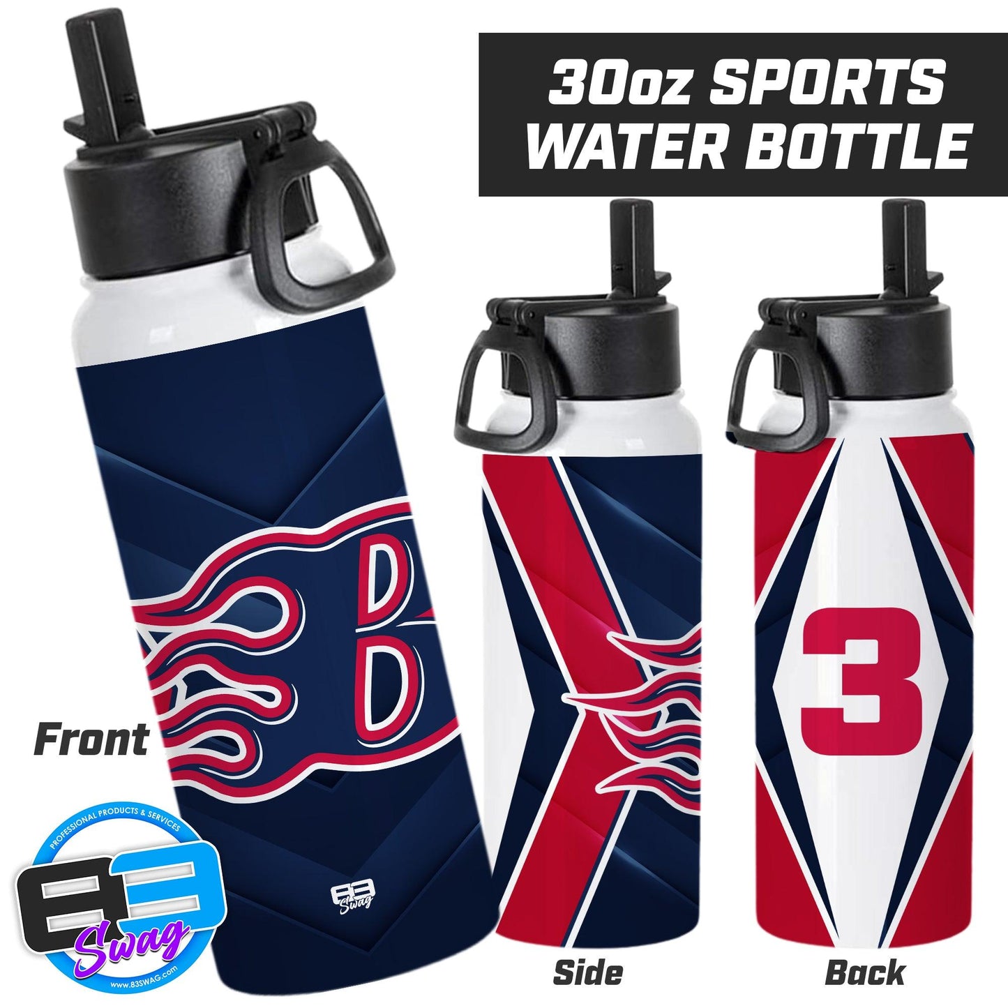 Texas Blaze 2k13 Drury Softball - 30oz Sports Tumbler - 83Swag