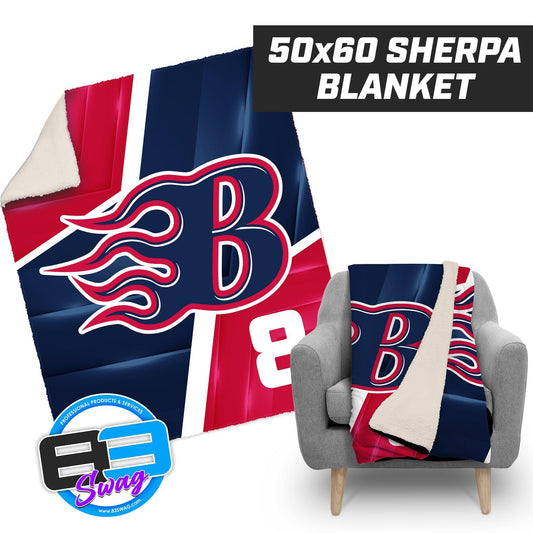 Texas Blaze 2k13 Drury Softball - 50”x60” Plush Sherpa Blanket - 83Swag