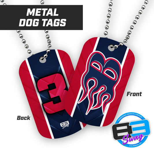 Texas Blaze 2k13 Drury Softball - Double Sided Dog Tags - Includes Chain - 83Swag