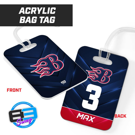 Texas Blaze 2k13 Drury Softball - Hard Acrylic Bag Tag - 83Swag