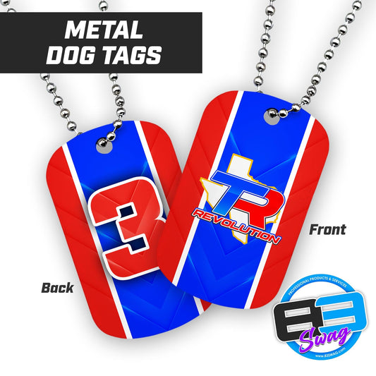 Texas Revolution Softball - Double Sided Dog Tags - Includes Chain - 83Swag