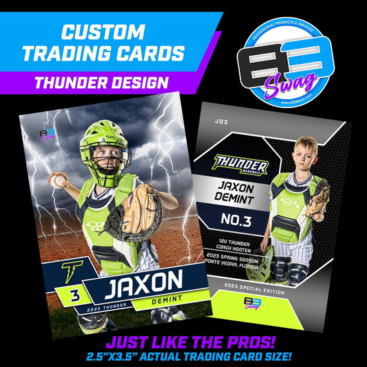 Thunder Design - Custom Player Trading Cards - 83Swag