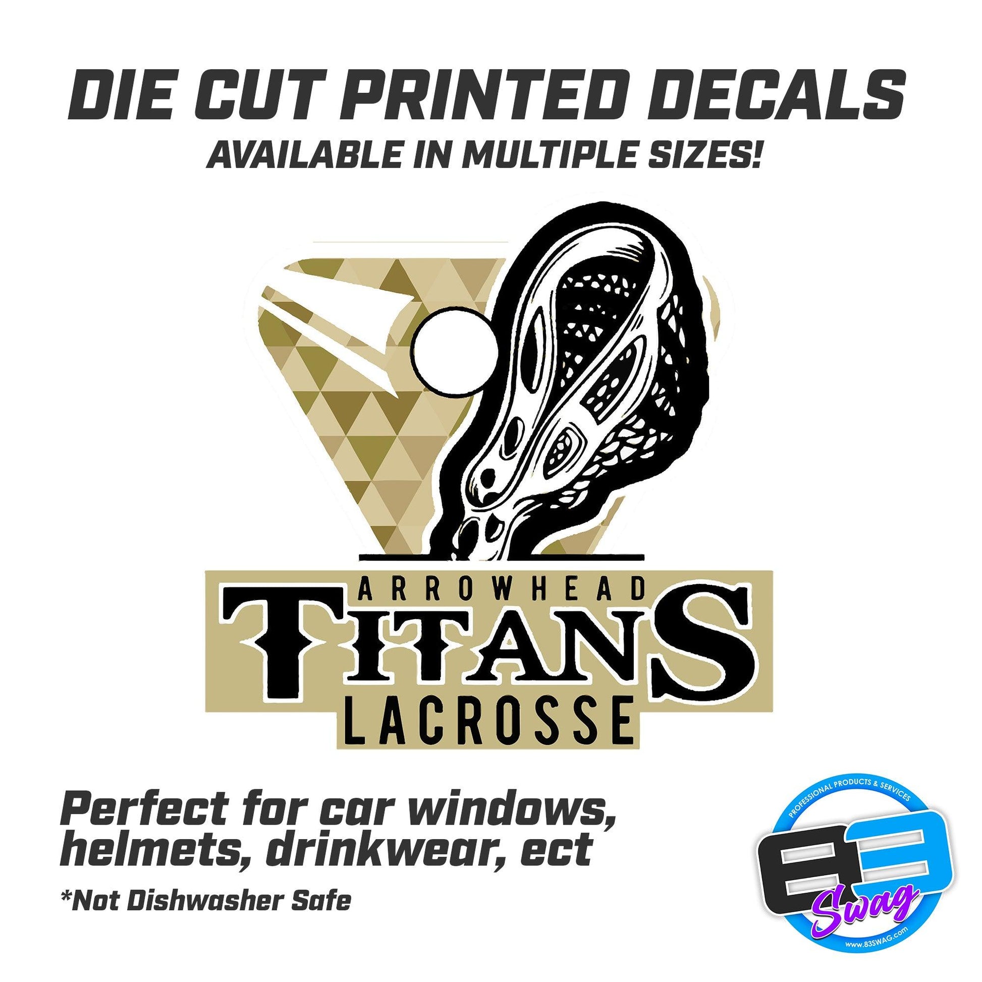 Titans Lacrosse Vinyl Decal (Multiple Sizes) - 83Swag