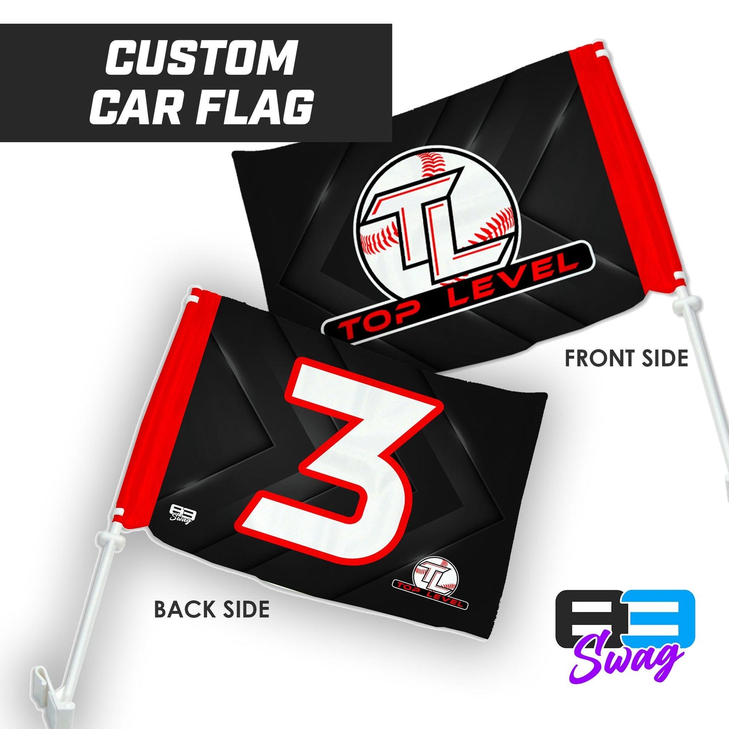 Top Level Baseball - Car Flag - 83Swag