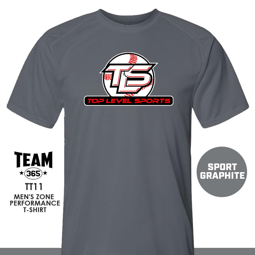 TOP LEVEL SPORTS - Crew - Performance T-Shirt - MULTIPLE COLORS AVAILABLE - 83Swag