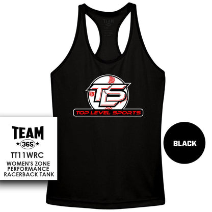 TOP LEVEL SPORTS - Performance Women’s Racerback T - MULTIPLE COLORS AVAILABLE - 83Swag