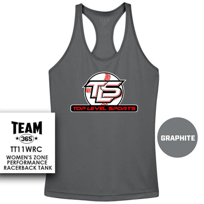 TOP LEVEL SPORTS - Performance Women’s Racerback T - MULTIPLE COLORS AVAILABLE - 83Swag