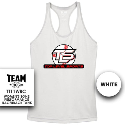 TOP LEVEL SPORTS - Performance Women’s Racerback T - MULTIPLE COLORS AVAILABLE - 83Swag
