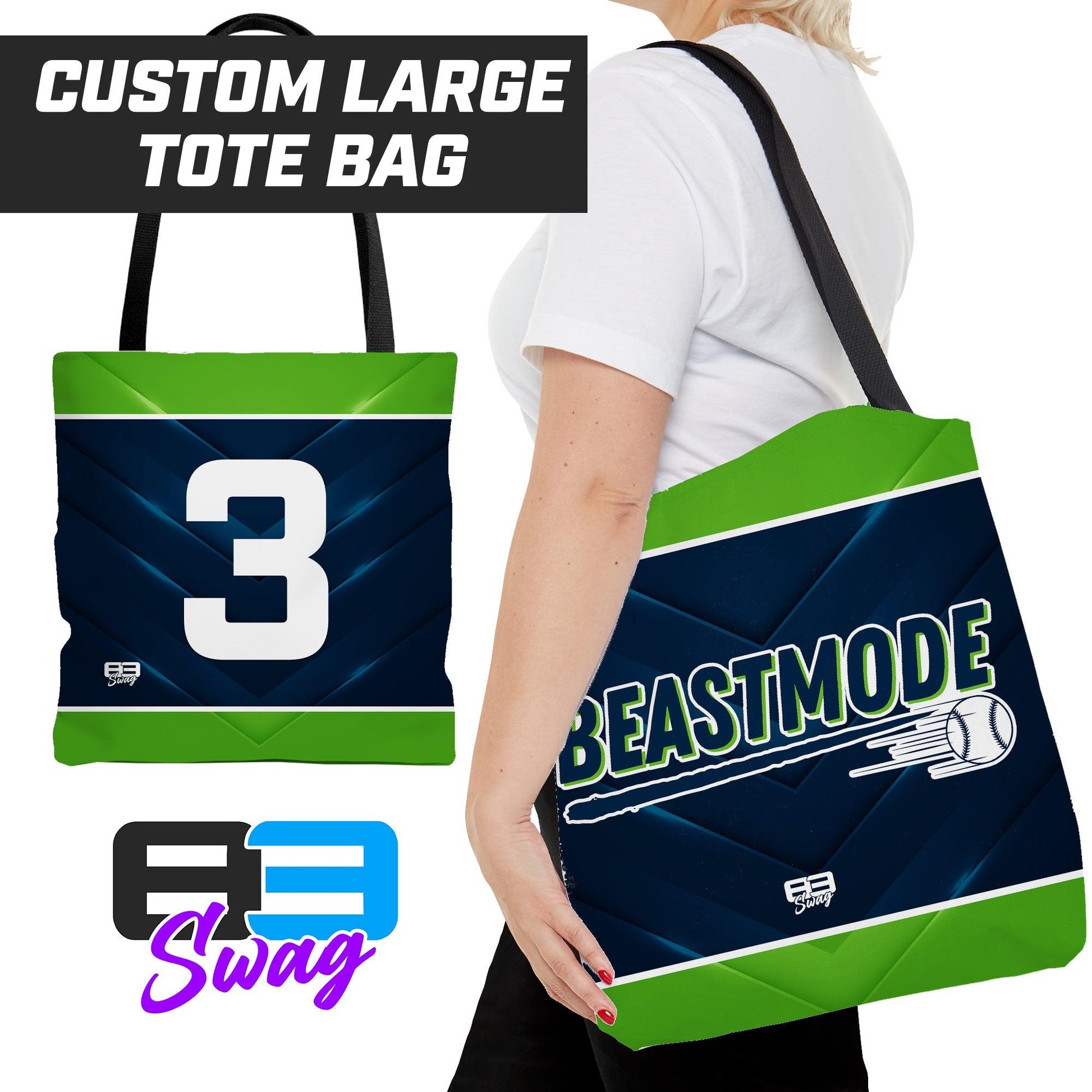 Tote Bag - Arkansas Beastmode Baseball - 83Swag