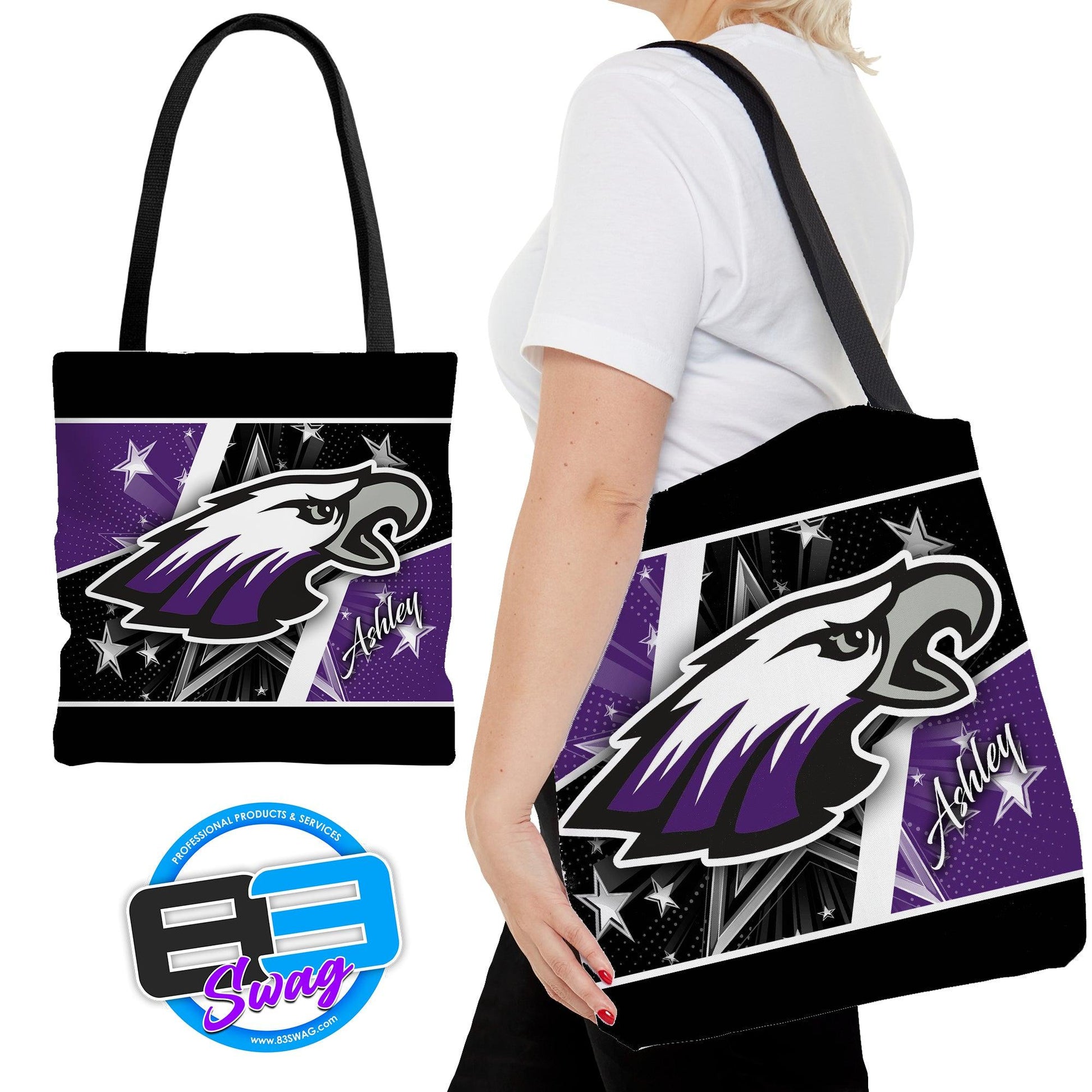 Tote Bag - Bellmawr Purple Eagles Cheer - 83Swag