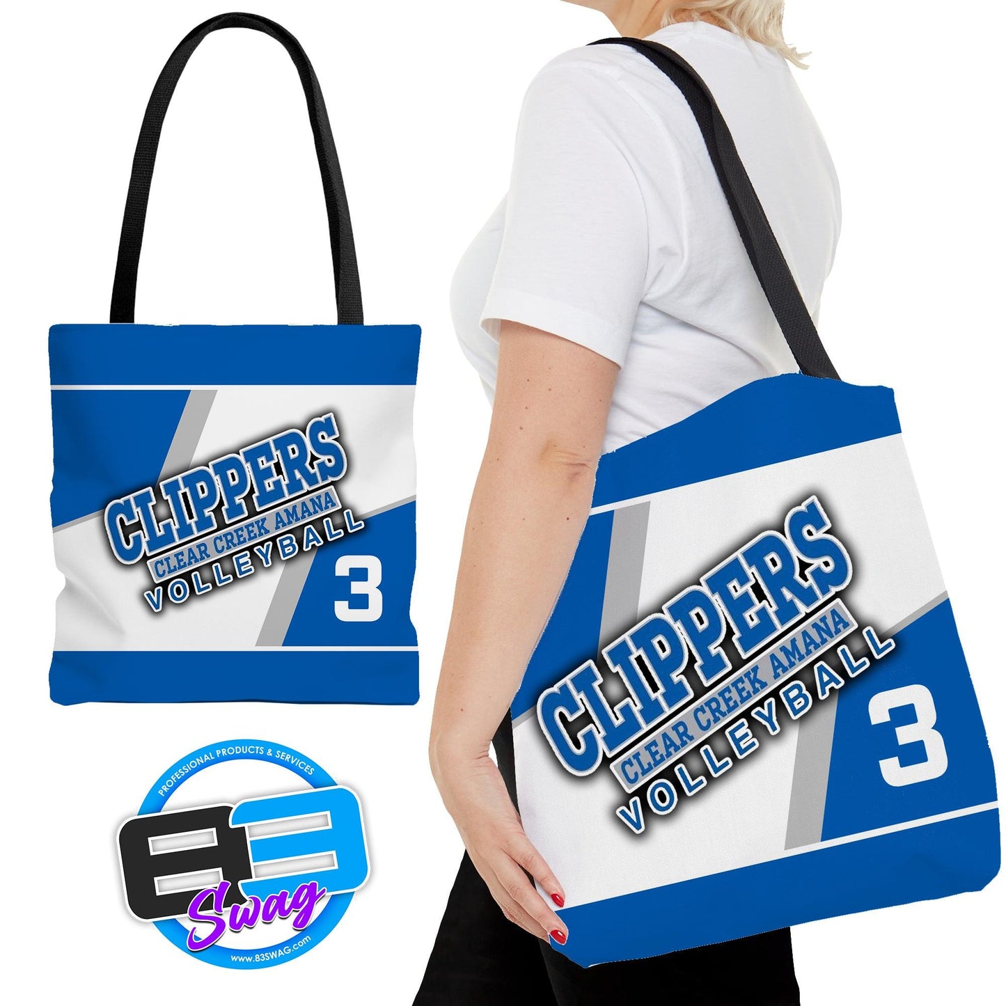 Tote Bag - Clear Creek Amana Volleyball - 83Swag