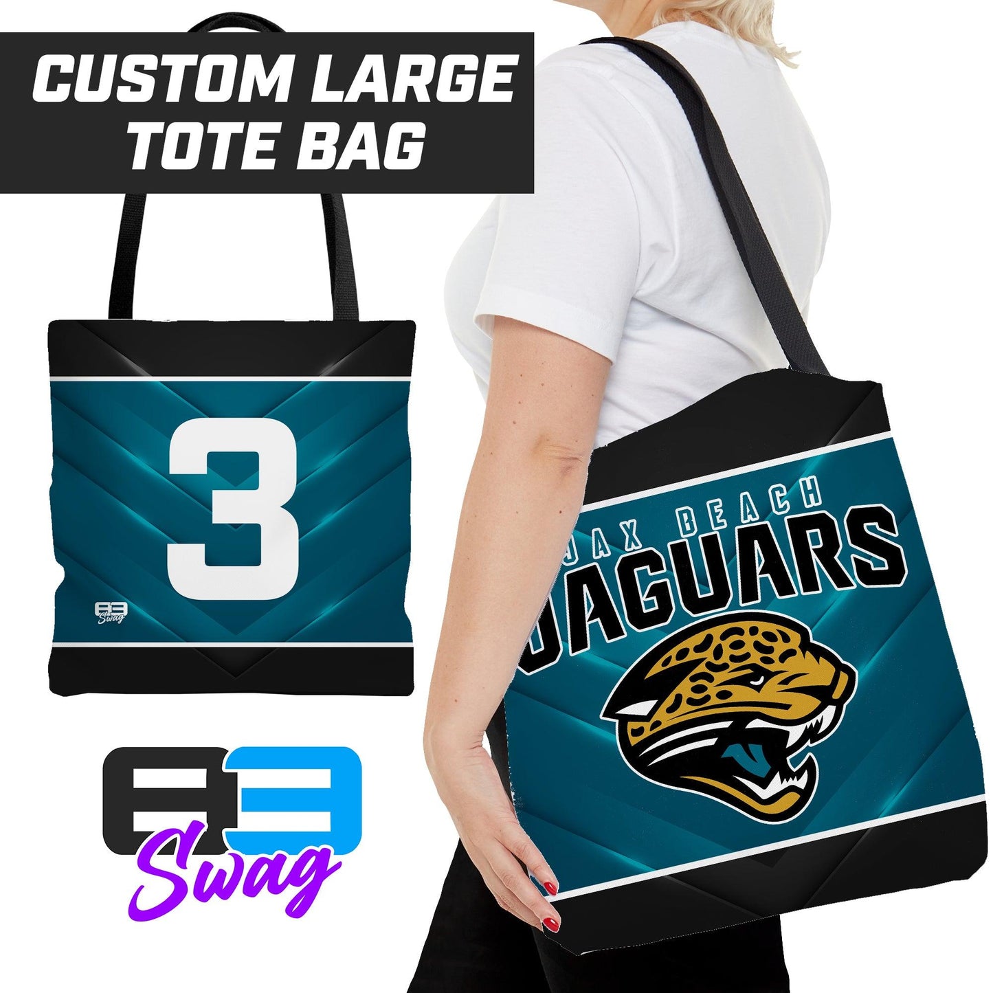 Tote Bag - Jax Beach Jaguars Football - 83Swag