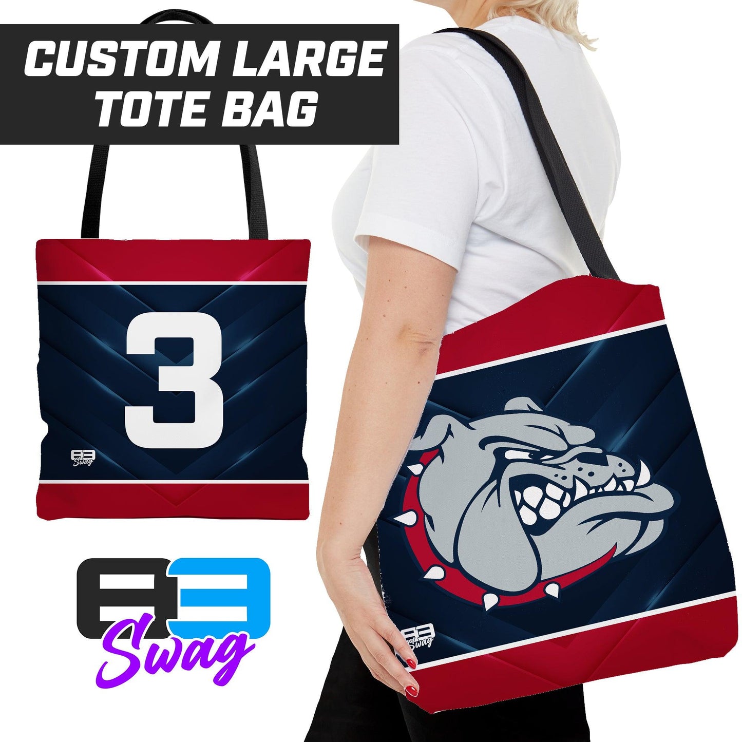 Tote Bag - Maumelle Bulldogs Baseball - 83Swag