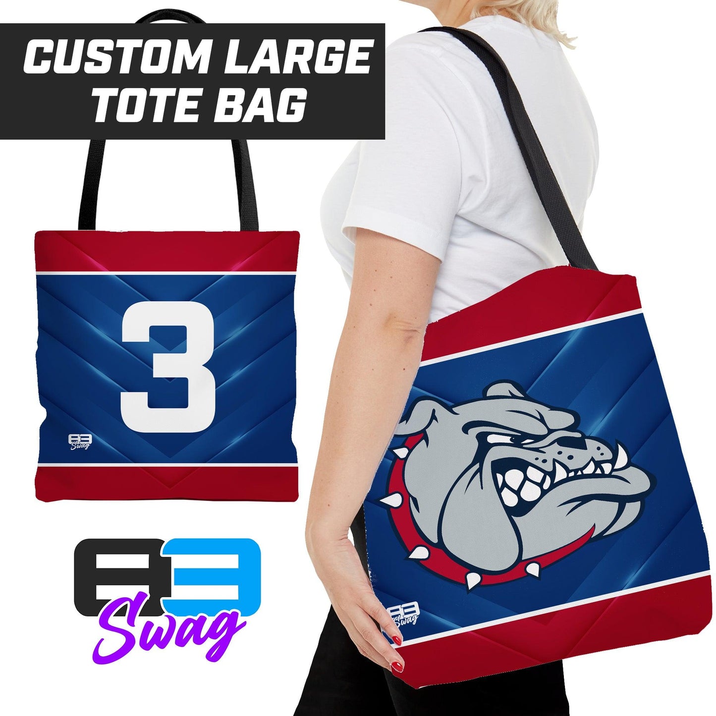 Tote Bag - Maumelle Bulldogs Baseball - ROYAL - 83Swag