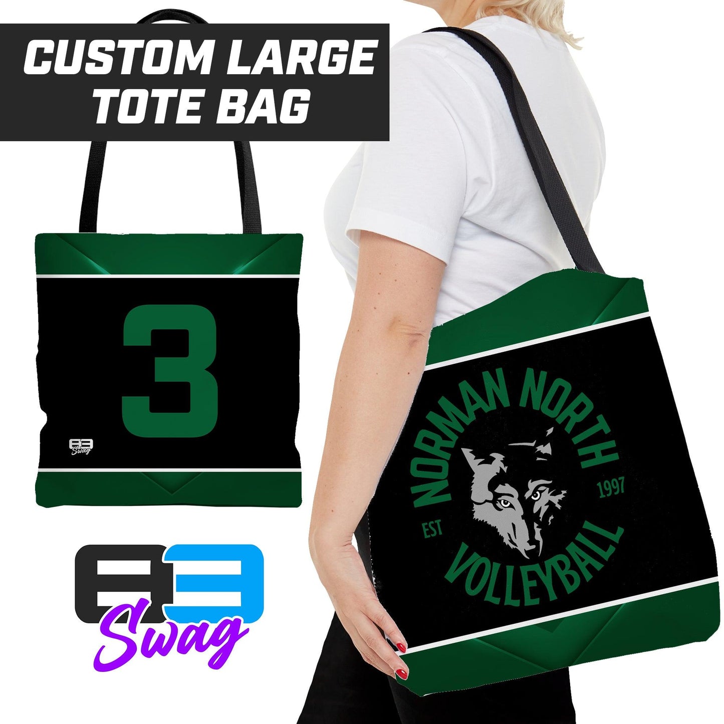 Tote Bag - North Norman Volleyball - 83Swag