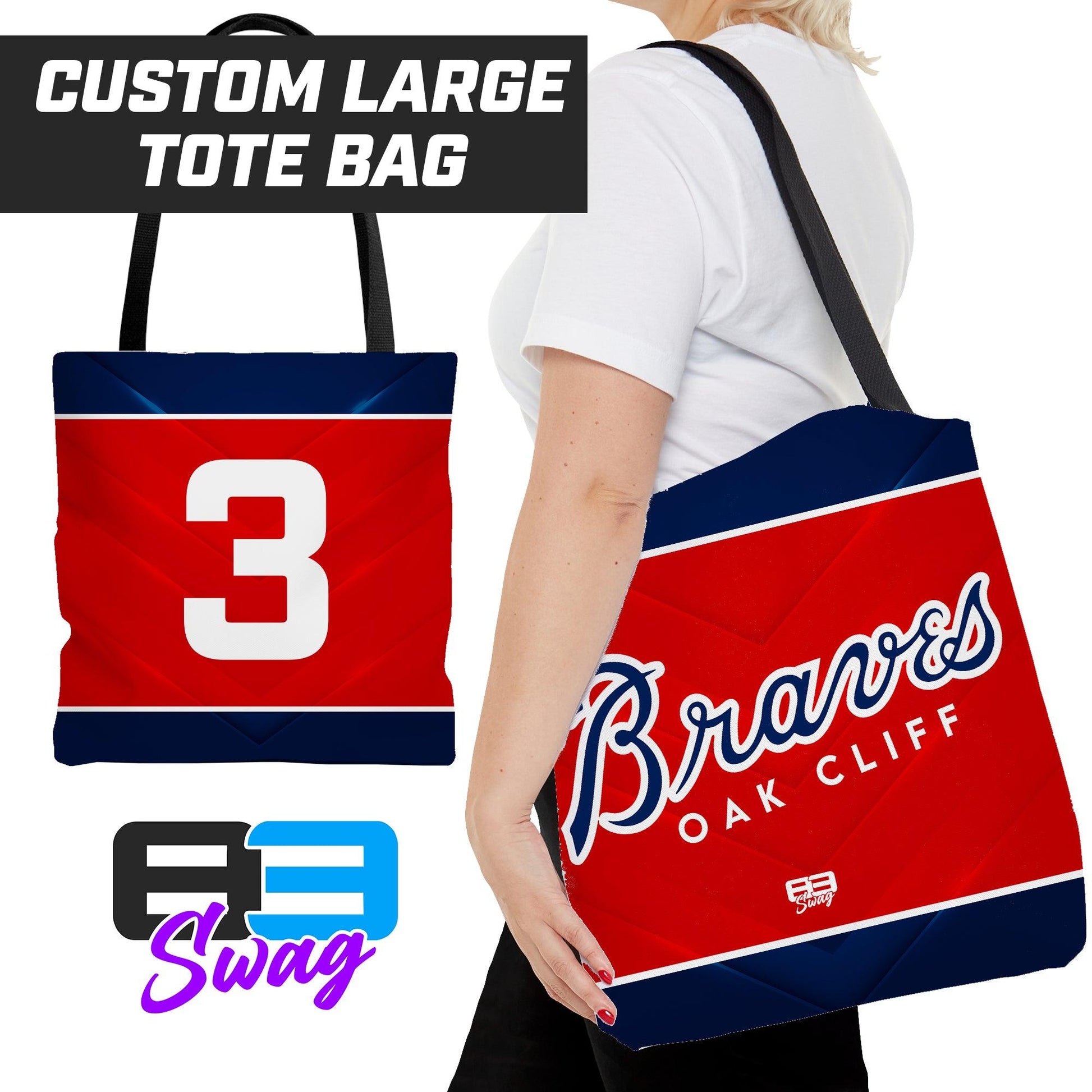 Tote Bag - Oak Cliff Braves Baseball - 83Swag