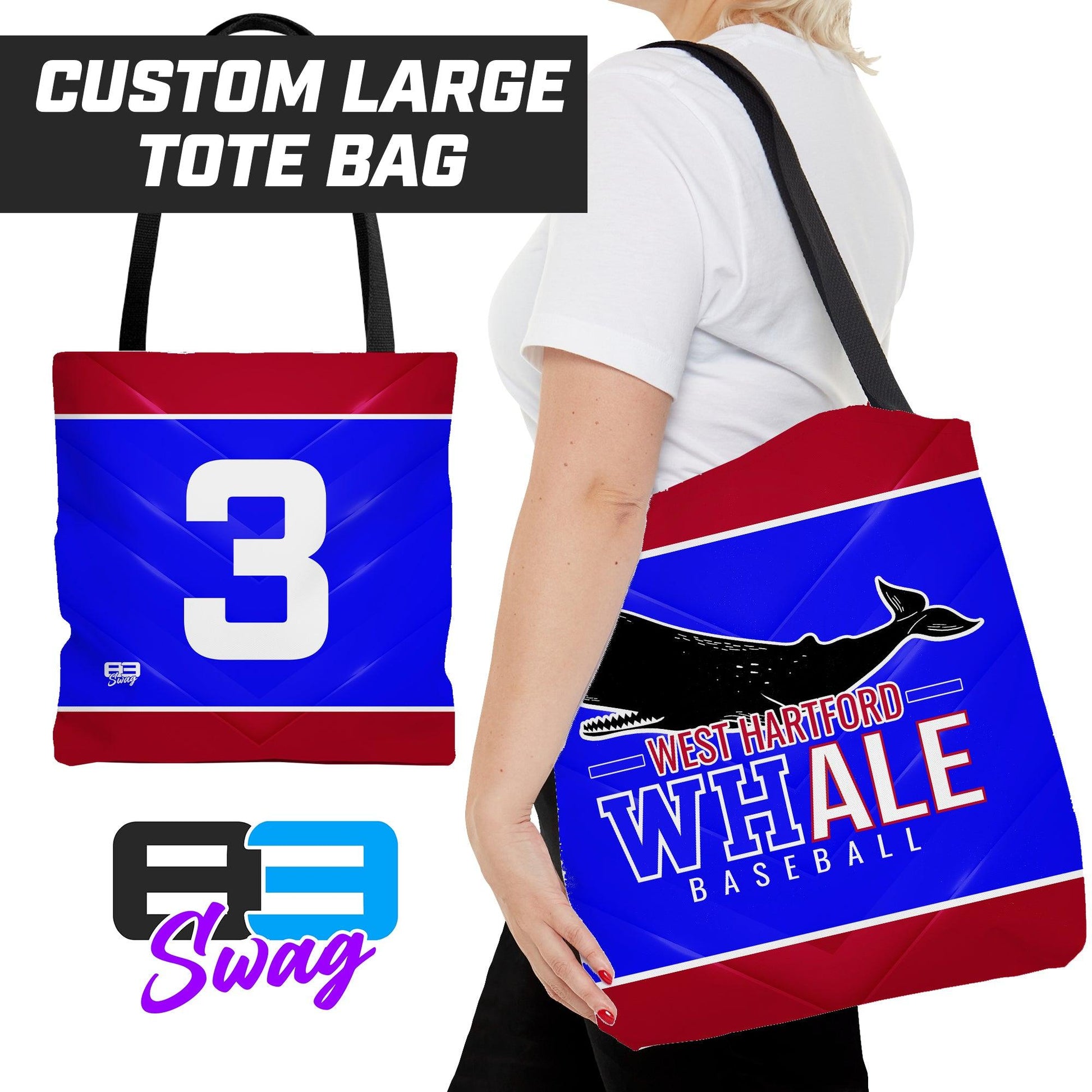 Tote Bag - West Hartford Whale Baseball - 83Swag