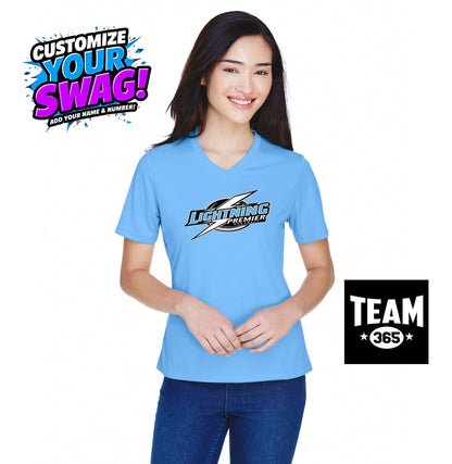 Team 365 TT11W Women's Zone Performance T-Shirt - Lightning Premier Softball